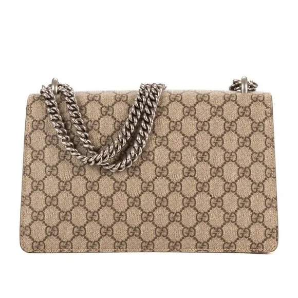 Gucci Dionysus Beige Red Supreme Canvas Shoulder Bag - Picture 5 of 10